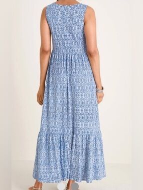 chinese dress ladies Skyline Chic Smocked Denim Maxi Dress